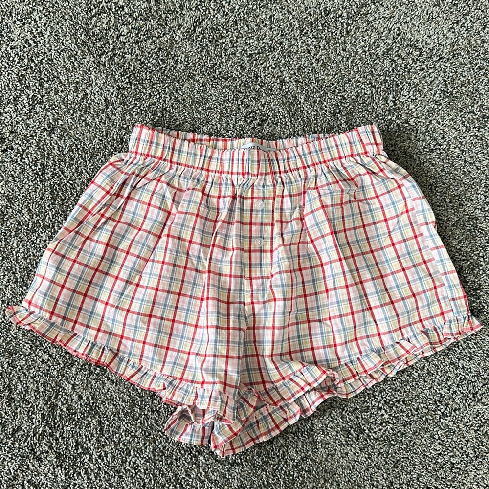 Grey bandit plaid boxer short